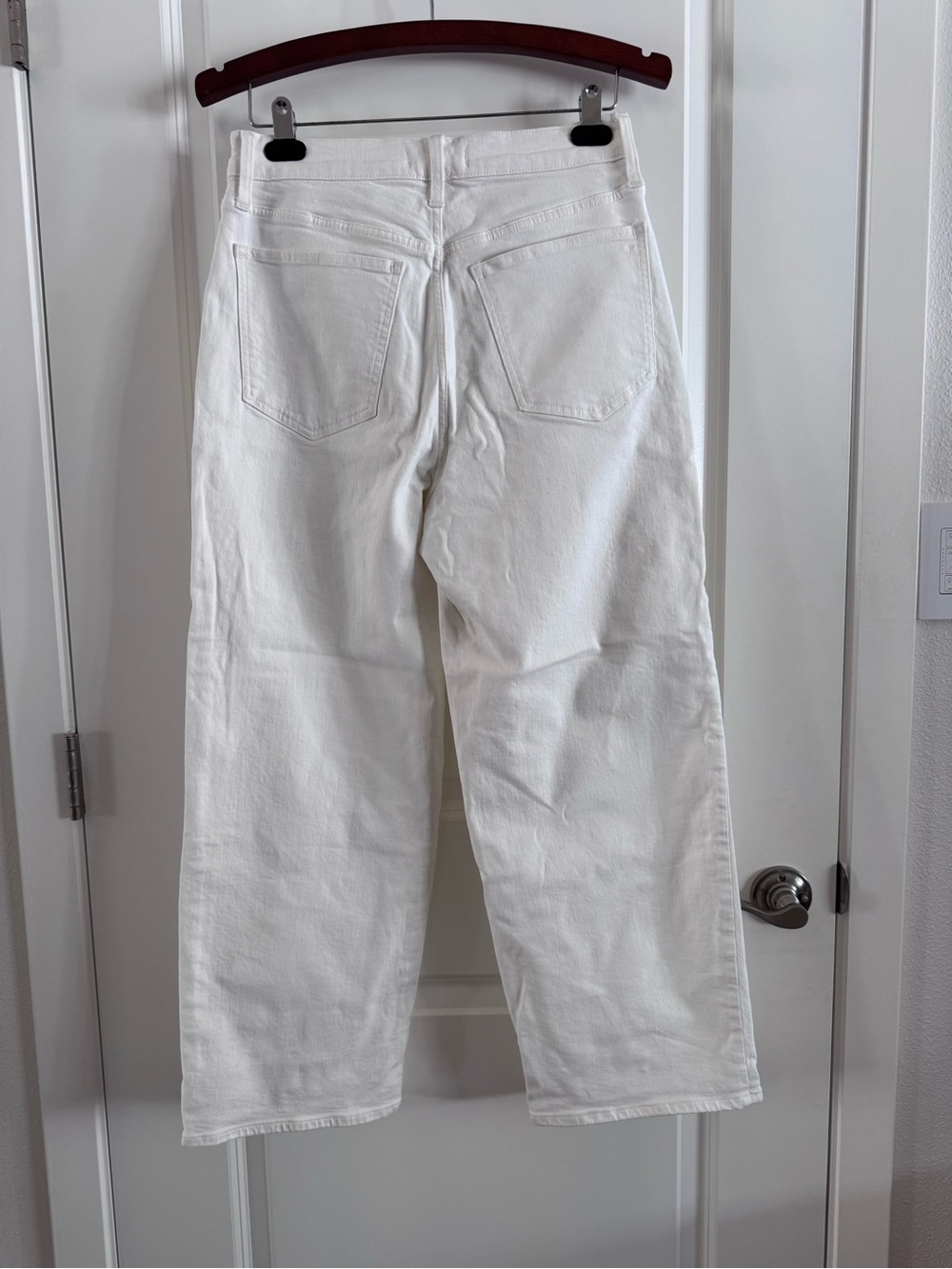 Madewell White perfect vintage Wide-Leg Crop Jean denim Pants size 29 - Picture 9 of 16